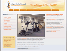 Tablet Screenshot of magnaphysicaltherapy.com